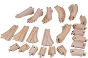 Houten treinset  Megapack 52 delig