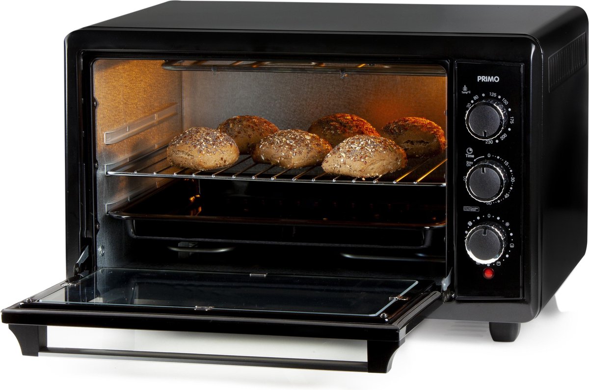 PRIMO PR253OV Oven - Hetelucht & Grill - Vrijstaand - 42L - Zwart