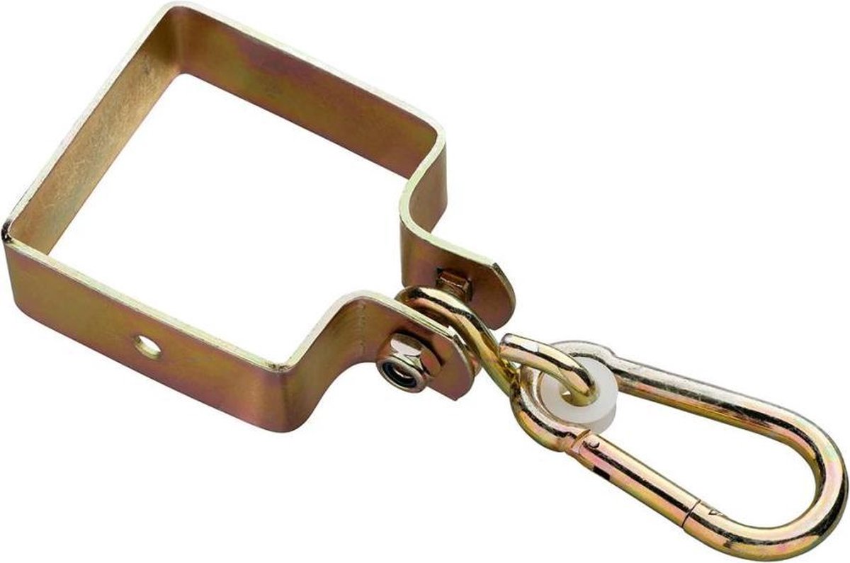 Swing King schommel haak vierkant 90 x 90 x 3 mm (geel)