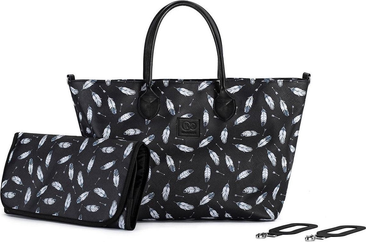 Kinderkraft Verzorgingstas - Luiertas - Schoudertas - Mommy Bag Zwart
