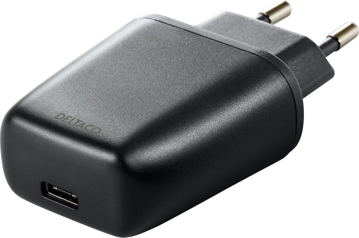 DELTACO USBC-AC108 Wandoplader 1x USB-C