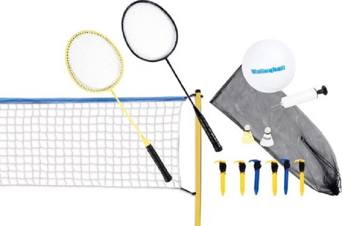 Scatch volleybal- en badmintonset - met net