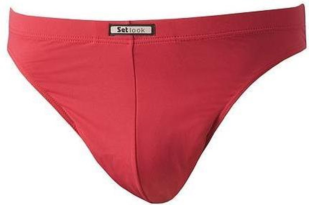 Set Look heren string micro 1478  - L  - Rood