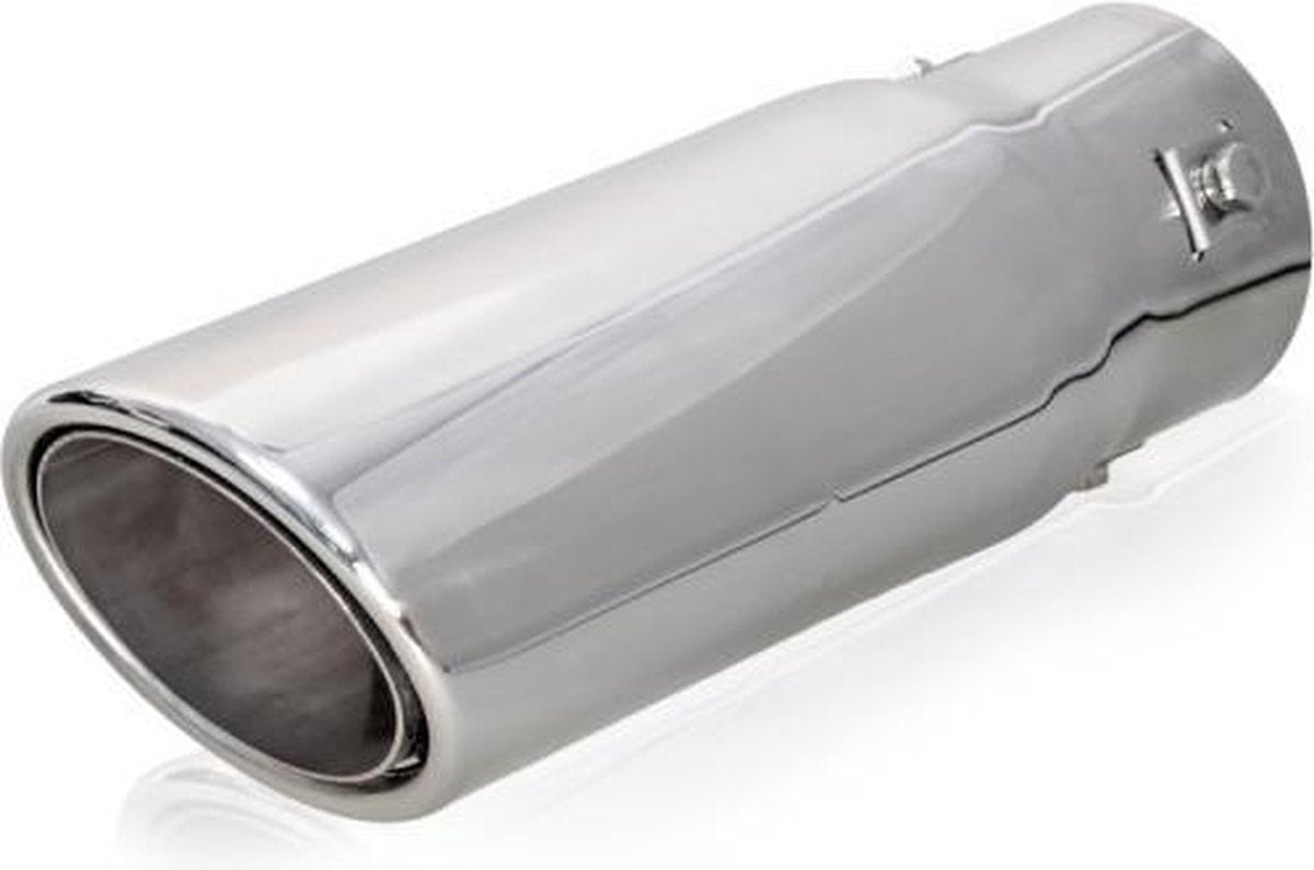 Automax Uitlaat sierstuk  - Ovaal - Montage tot 58 mm - Zilver