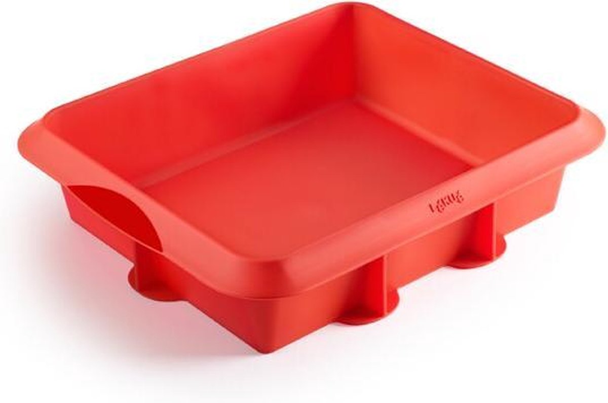 Lekue bakvorm 24x20cm rood