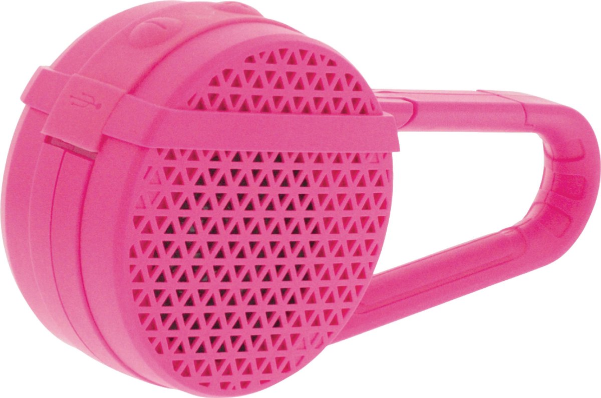 Sweex mini Bluetooth speaker met clip - roze