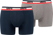 sportswear logo 2-pack blauw & grijs