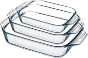 Pyrex - Irresistible Ovenschaal Set van 3 Stuks - Transparant