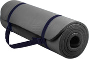 Sportbay - Fitnessmat - 180 cm x 60 cm x 1.6 cm - Grijs