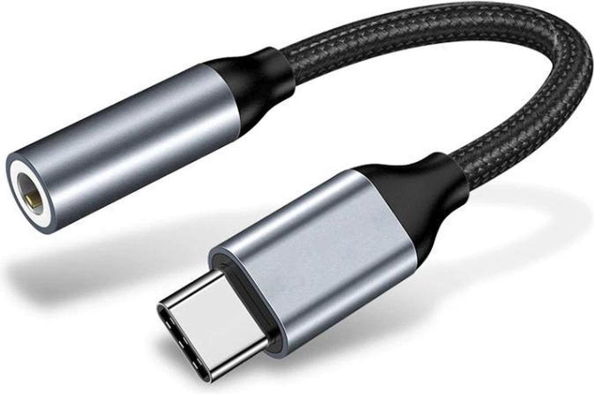 verloop stekker USB-C naar mini jack - met DAC