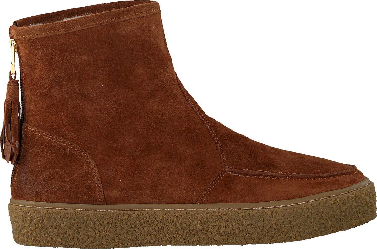 Ca'Shott 18112 Enkelboots -  Enkellaarsjes - Dames - Cognac - Maat 42