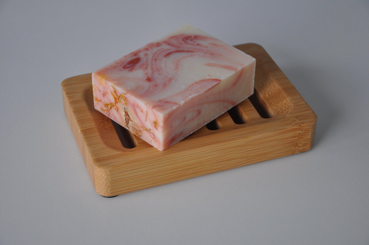 Luxe body bar saffloer 90g - Handgemaakt - Onzuivere huid - Zeep - Zero waste - Handzeep
