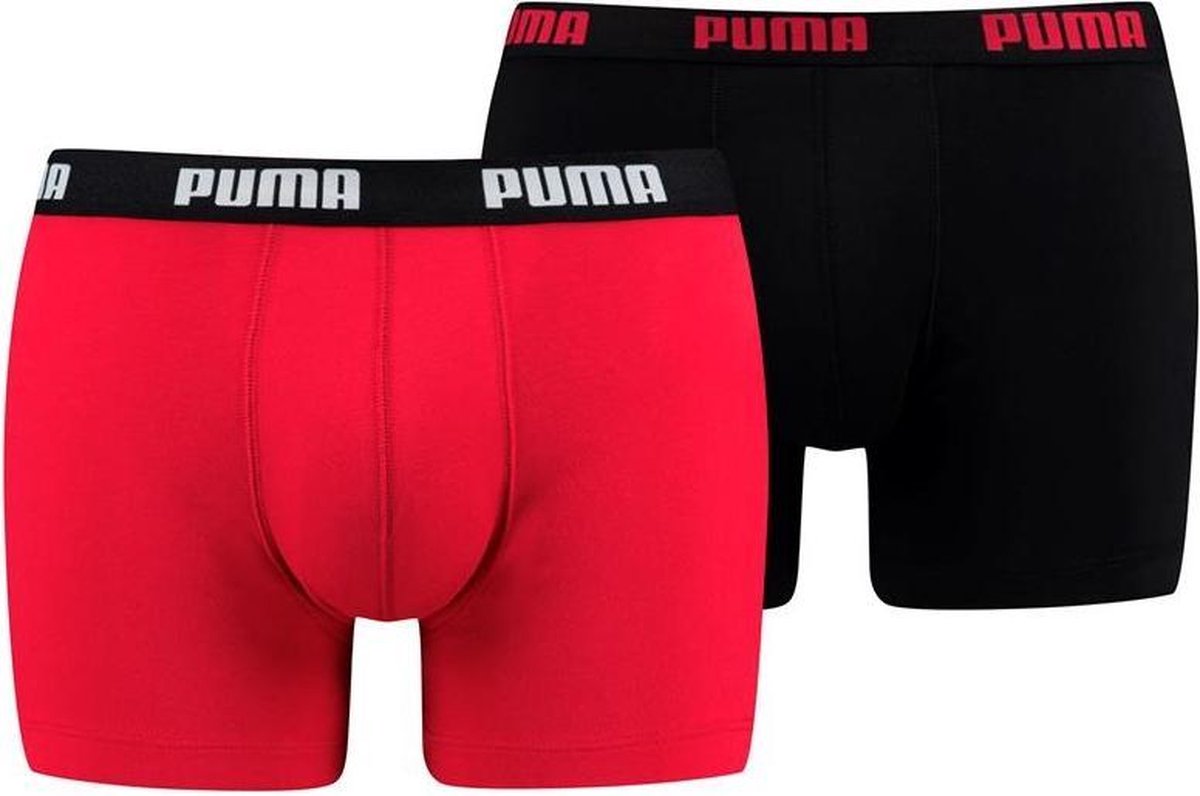 Puma - Basic Boxer 2P - Rood - Heren - maat  XL
