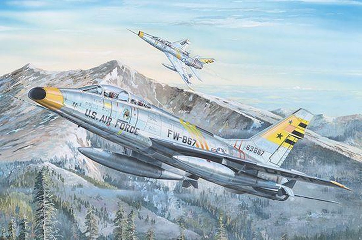 Planes / Helicopter F-100F Super Sabre