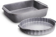 Ovenschaal Misty Cliff - Set 2-delig Ovenschotel en Taartvorm groot
