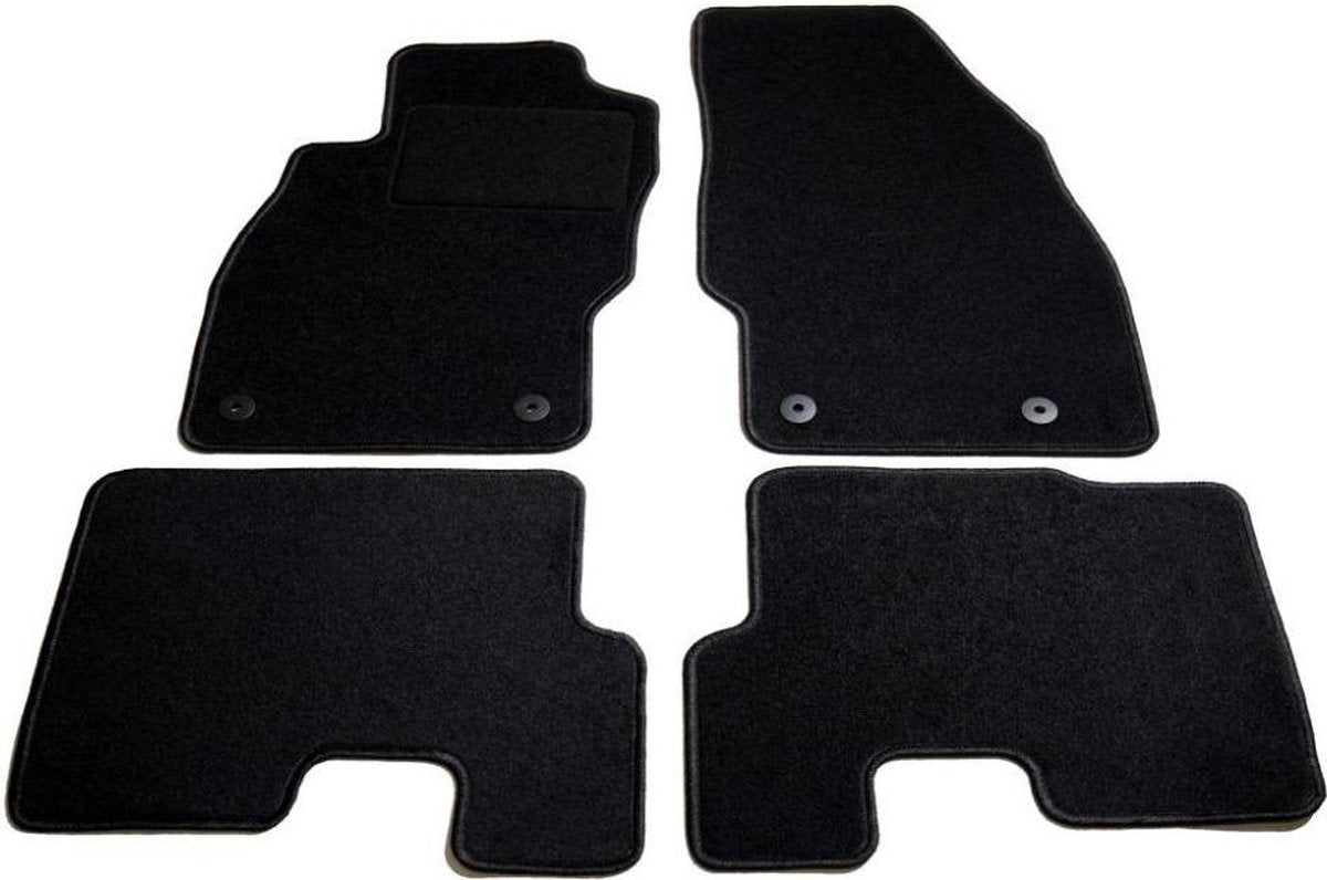 Automatten - Opel Corsa E - 4-delige set - Zwart
