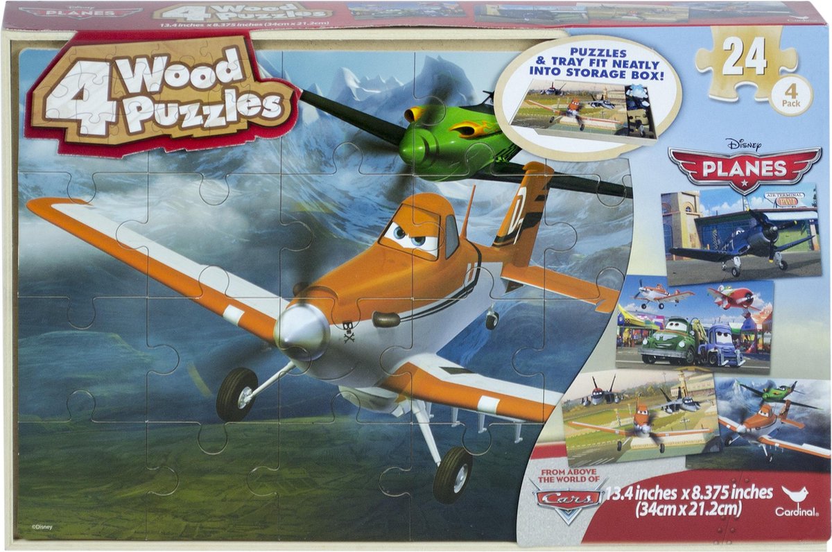 Planes 4 Wooden Puzzles