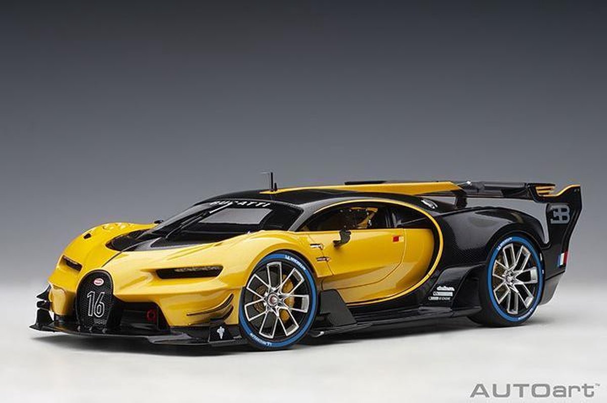 Bugatti Concept Vision Gran Turismo 2018 Yellow