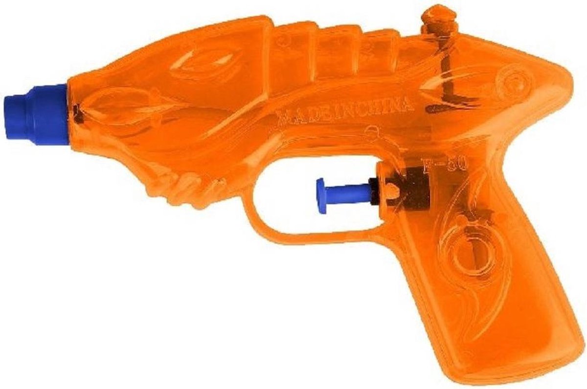 1x Waterpistool/waterpistolen oranje 16