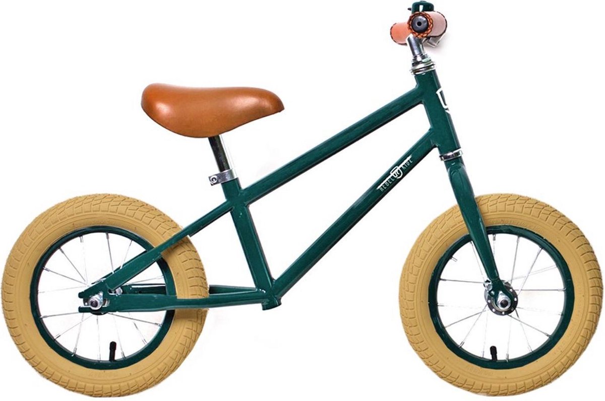 Rebel Kidz Donkergroen - Loopfiets
