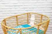 Wallabiezzz - Baby Deken - Ledikantdeken - Wolk blauw - 75x90cm