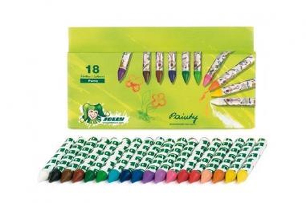 Jolly Painty Waskrijtjes 18 stuks