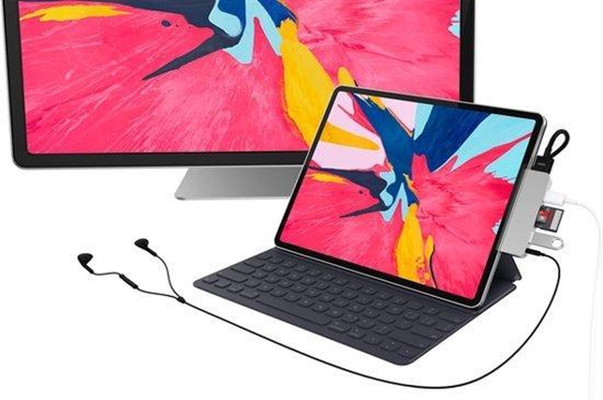 Hyper 6-in-1 USB-C Hub iPad Pro -  Space Gray