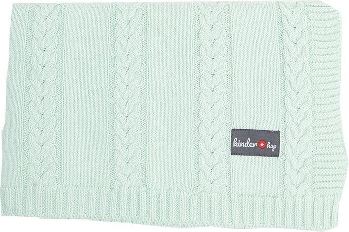 Kinder Hop Babydeken Junior 90 X 65 Cm Katoen Mintgroen