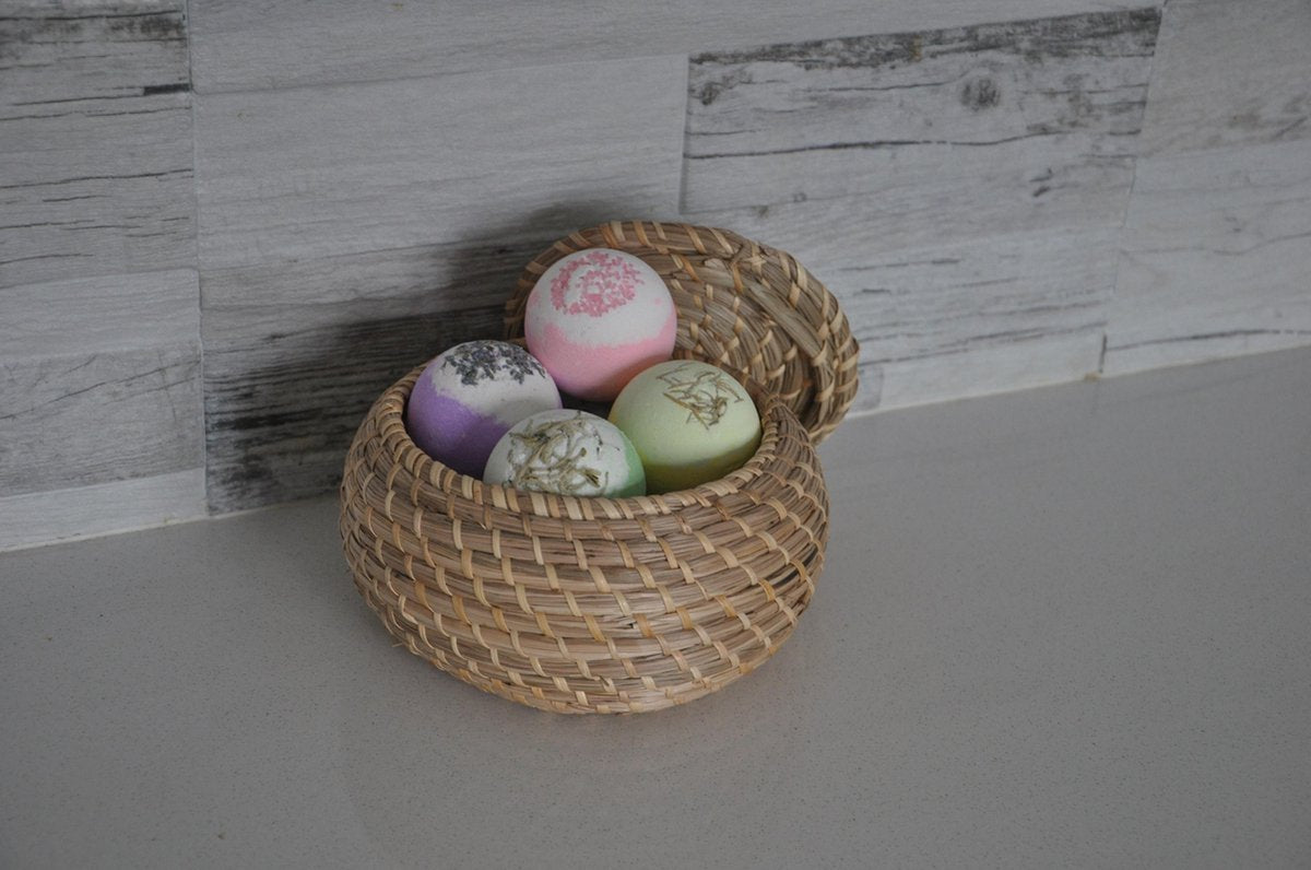 4 XL Bruisballen voor bad - Bath bombs set - badzeep - Bad - bruisballen natuurlijk - bruistablet