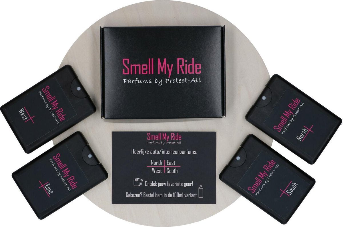 Smell My Ride - 4 x autoparfums - hoogkwalitatieve interieurspray - auto & woning
