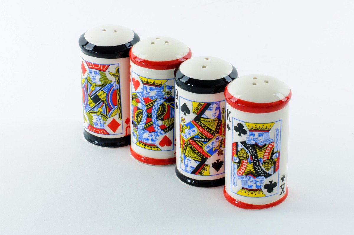 Peper&zout stel kaarten zwarte variant - Sampaguita