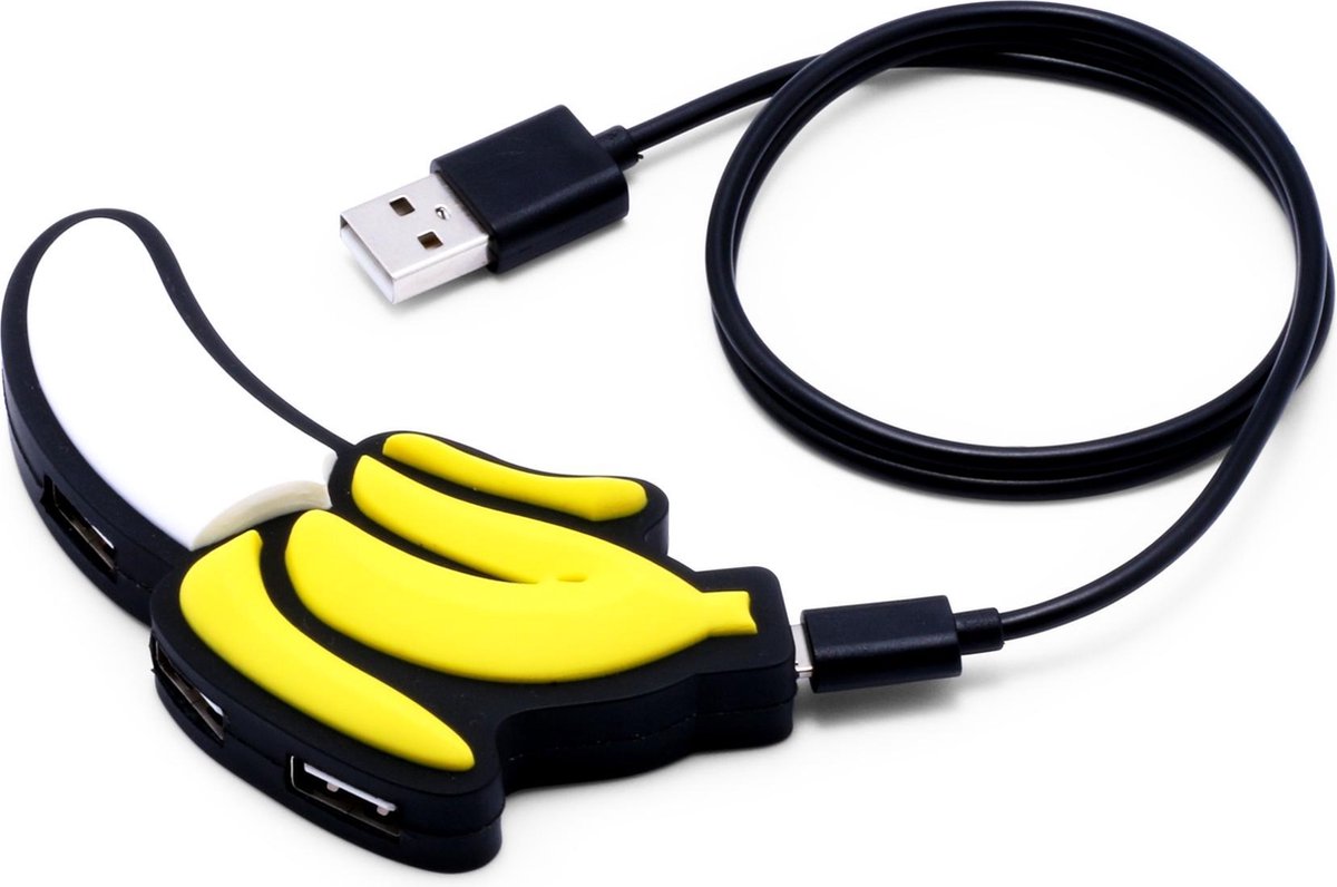 Geel Tech USB Verdeler Banana