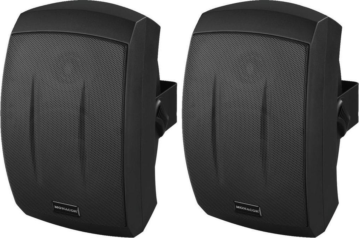 Monacor MKS-232/SW luidspreker 2-weg 30 W Zwart Bedraad