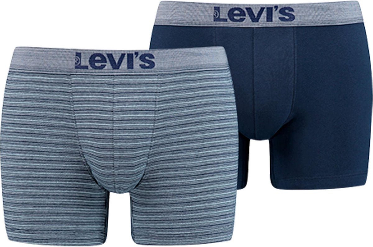 Levi Onderbroek - Maat S  - Mannen - donker blauw/blauw/grijs