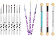 GUAPÀ Nail Art Penselen Set voor het maken van prachtige versierde nagels - 14 Penselen High Quality