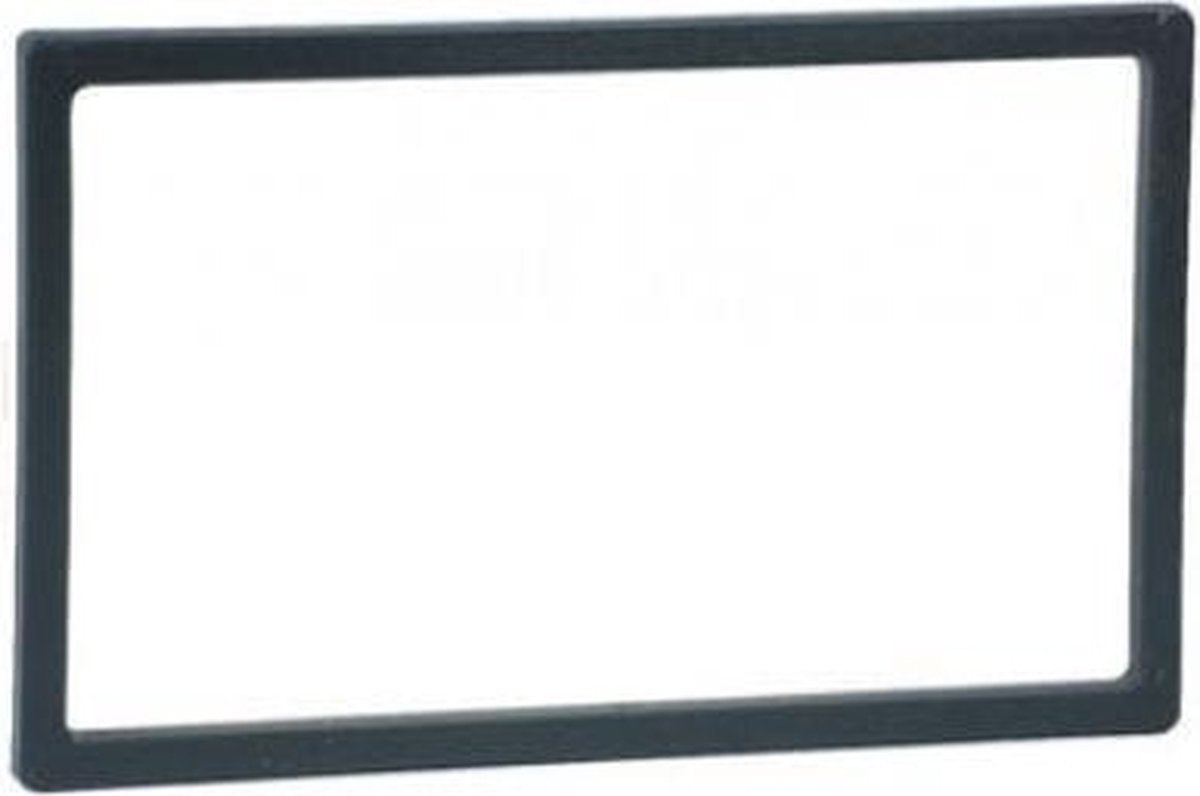 Afwerkframe voor 2-DIN frame 118x1885mm -98x1735mm zwart