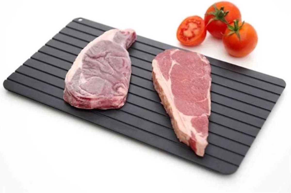 Aluminium Ontdooiplank – 23 x 16.5 cm - Snel Vlees Ontdooien – Keukengadget – Hitteoverdracht