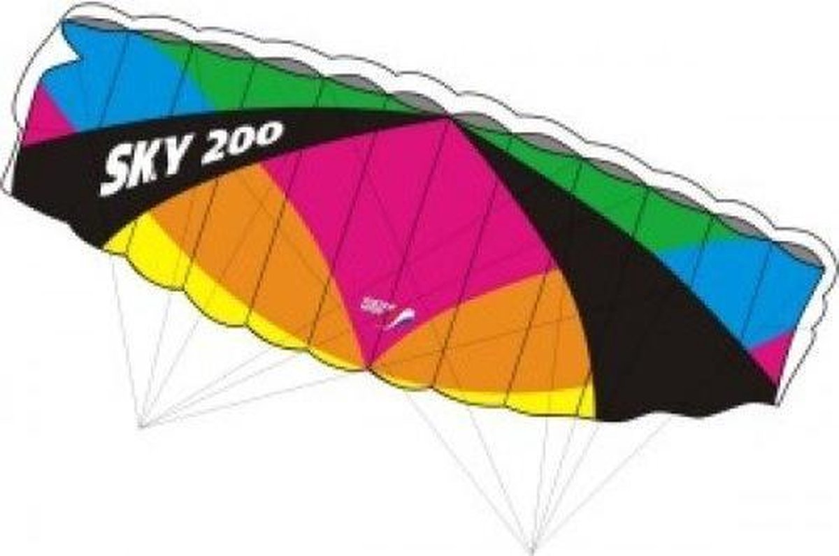 Matrasvlieger Black Raven 2.0 Knoop 200 cm. :: Knoop Kites