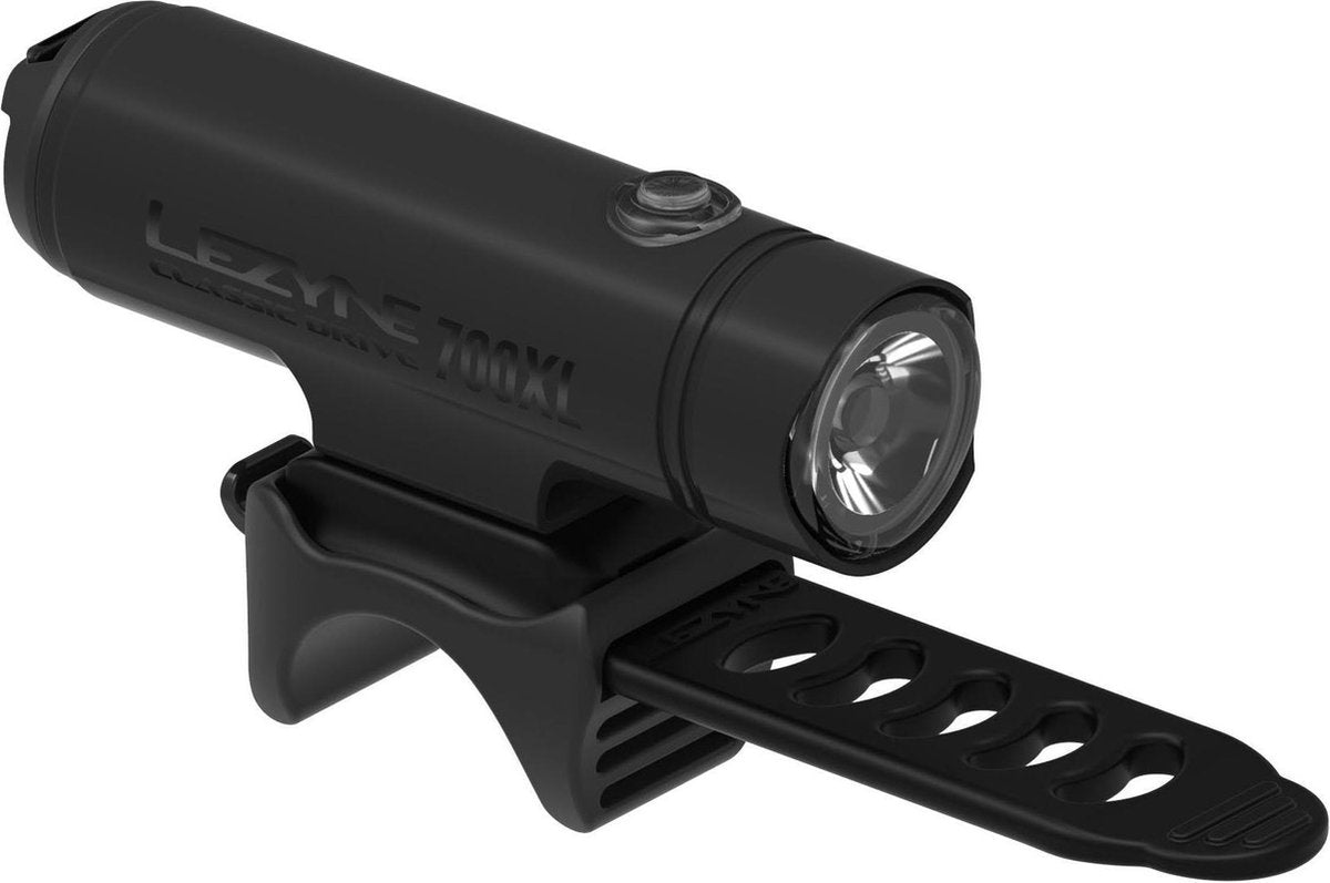 Lezyne Classic Drive XL 700 Lumen Front Fiets Koplamp - 700 Lumen - Metallic Zwart