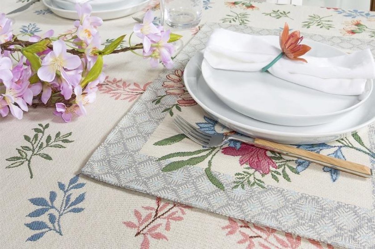 Placemat - luxe gobelinstof - Daisy flower - Madeliefje