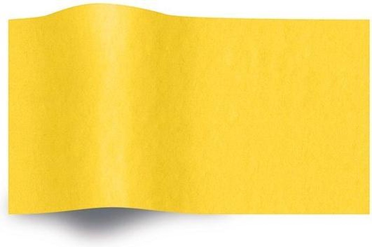 Zijdepapier 50x70cm GOUDGEEL 26 vel in een pak