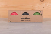 HappySoaps Giftbox Man - 3 shampoo bars (FOR MEN Houtgeur - Kaneel - Lavendel)