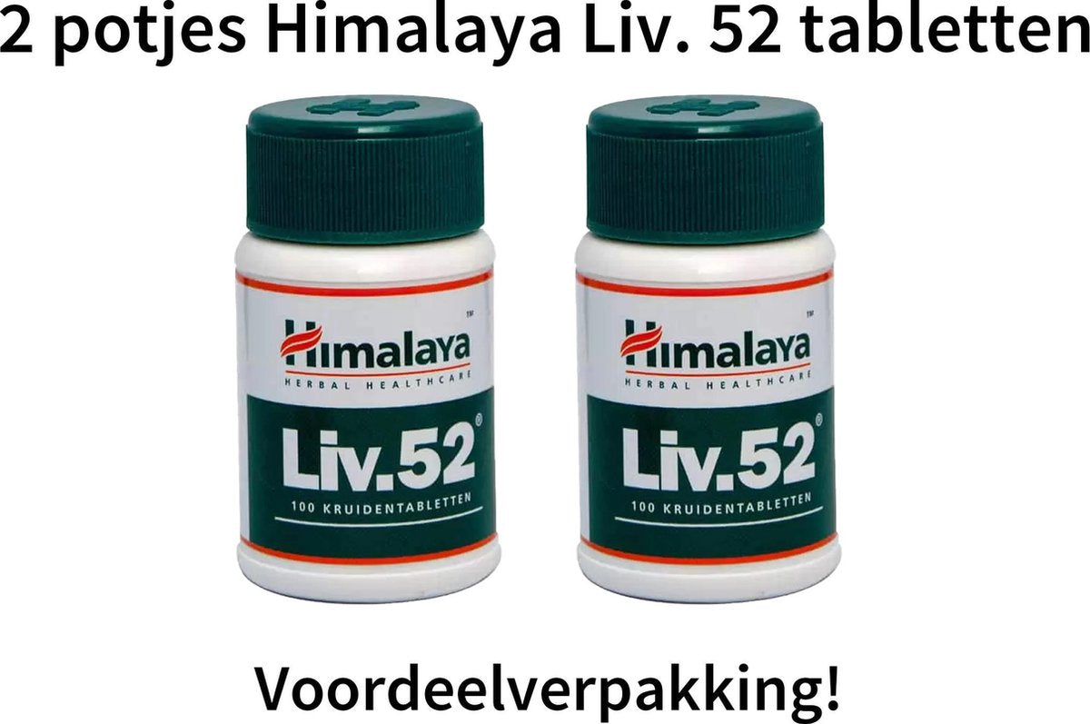 Himalaya Liv. 52 - Detox Tabletten - Voordeelverpakking - 2 x 60 TB - 2 stuks