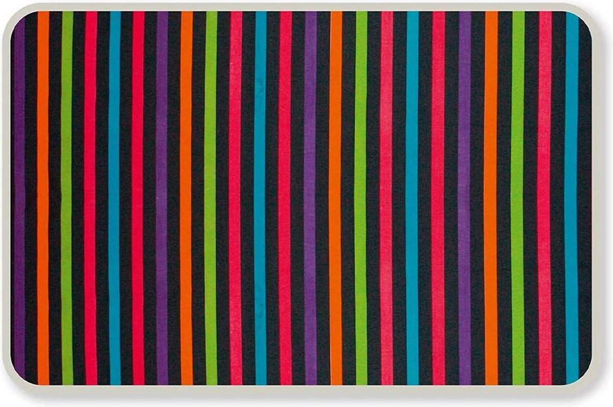 LaundrySpecialist® Beschermende tafelstrijkdeken met ACTIVE technologie ca. 100 x 60 cm - Paars/Zwart