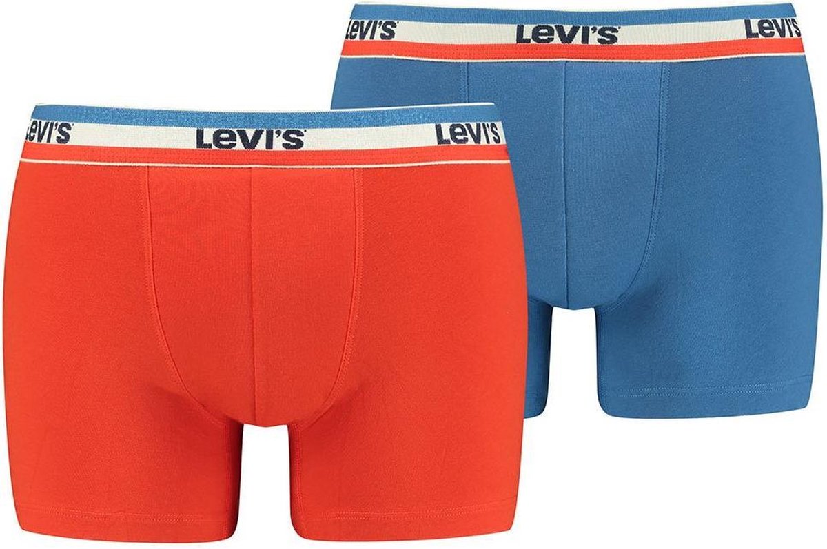 Levi's - Heren Onderbroeken 2-Pack Logo Boxers Brief - Multi - Maat S