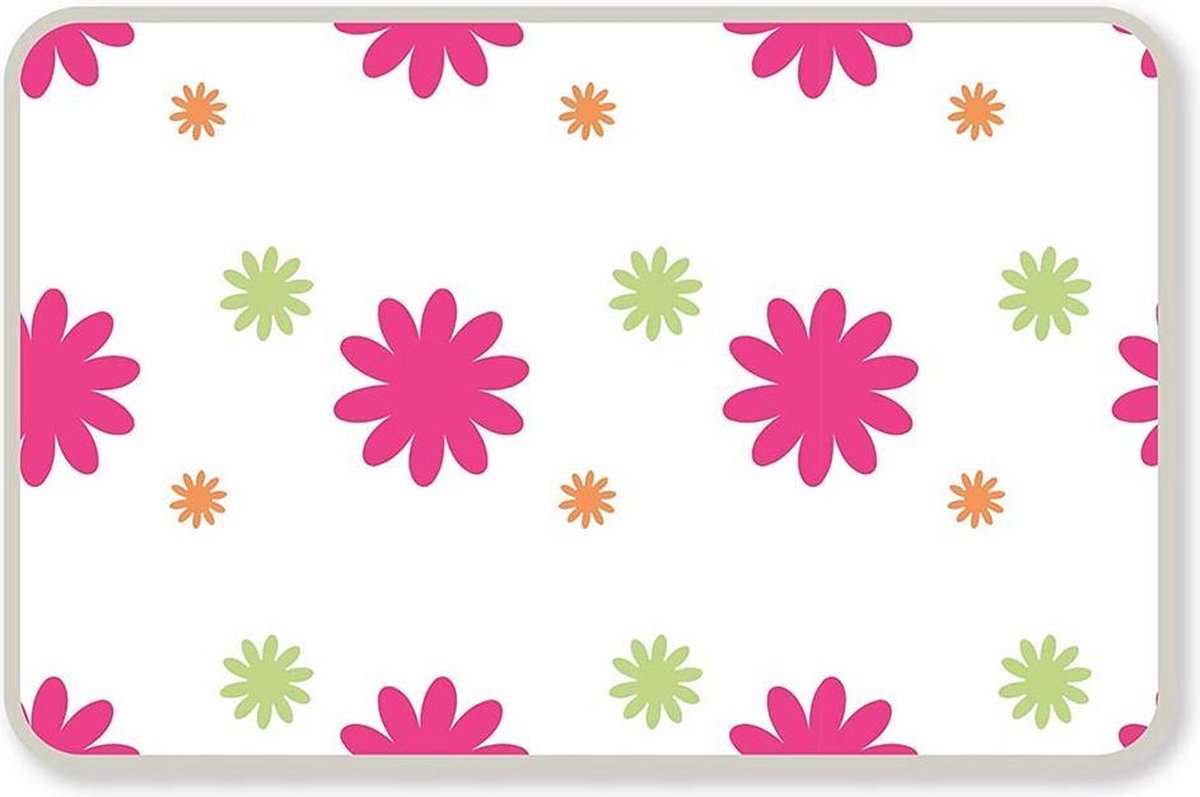 LaundrySpecialist® Beschermende tafelstrijkdeken met ACTIVE technologie ca. 100 x 60 cm - Bloem/Roze