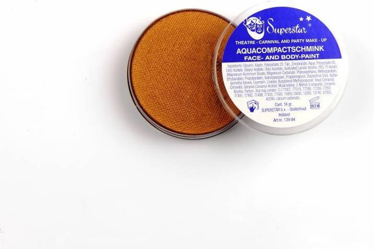 Superstar Waterschmink Bronze Shimmer 16 Gram Bruin