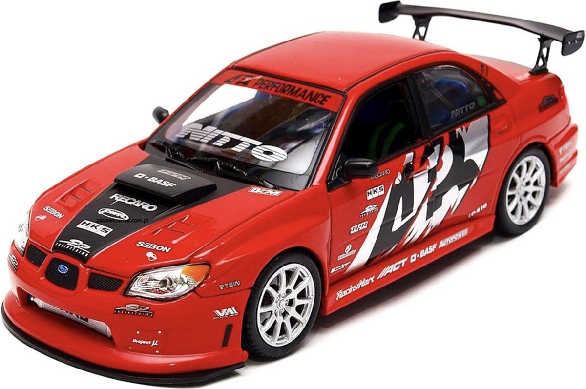WELLY SUBARU IMPREZA WRX STi APR PERFORMANCE VERSION 2010 schaalmodel 1:24