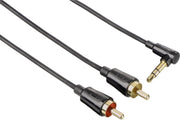 Hama audio kabel 3.5mm jack-2cinch flexi-slim 1.5m 3s