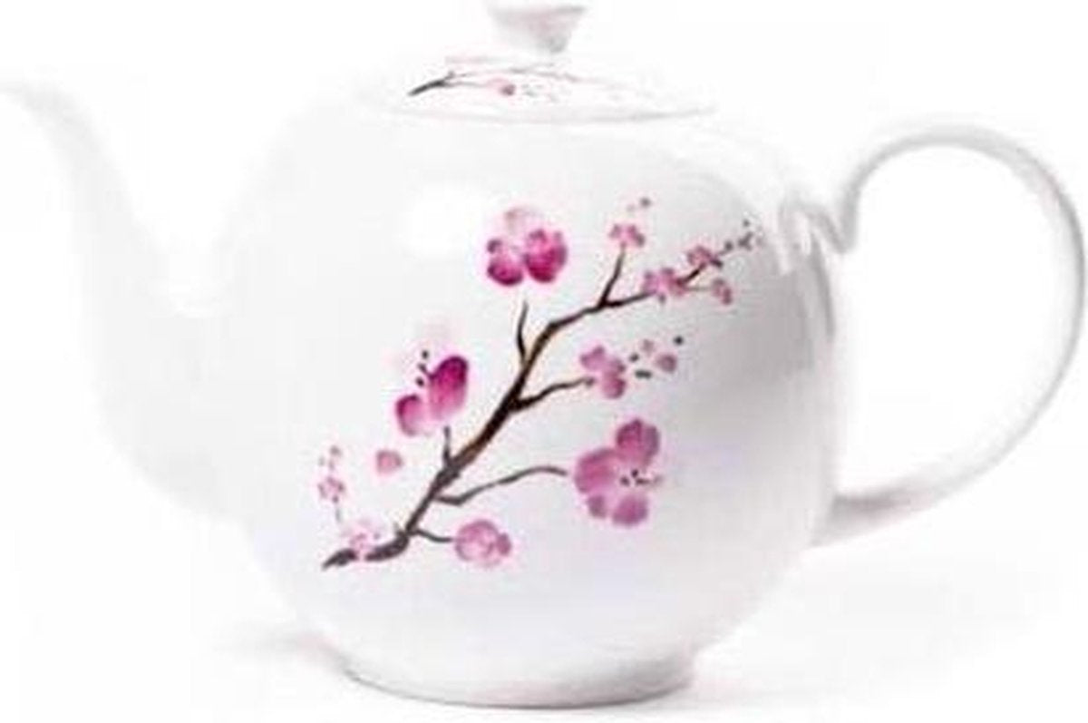 Theepot - Theepot porselein Kersenbloesem - Cherry Blossom theepot - 1200 ml
